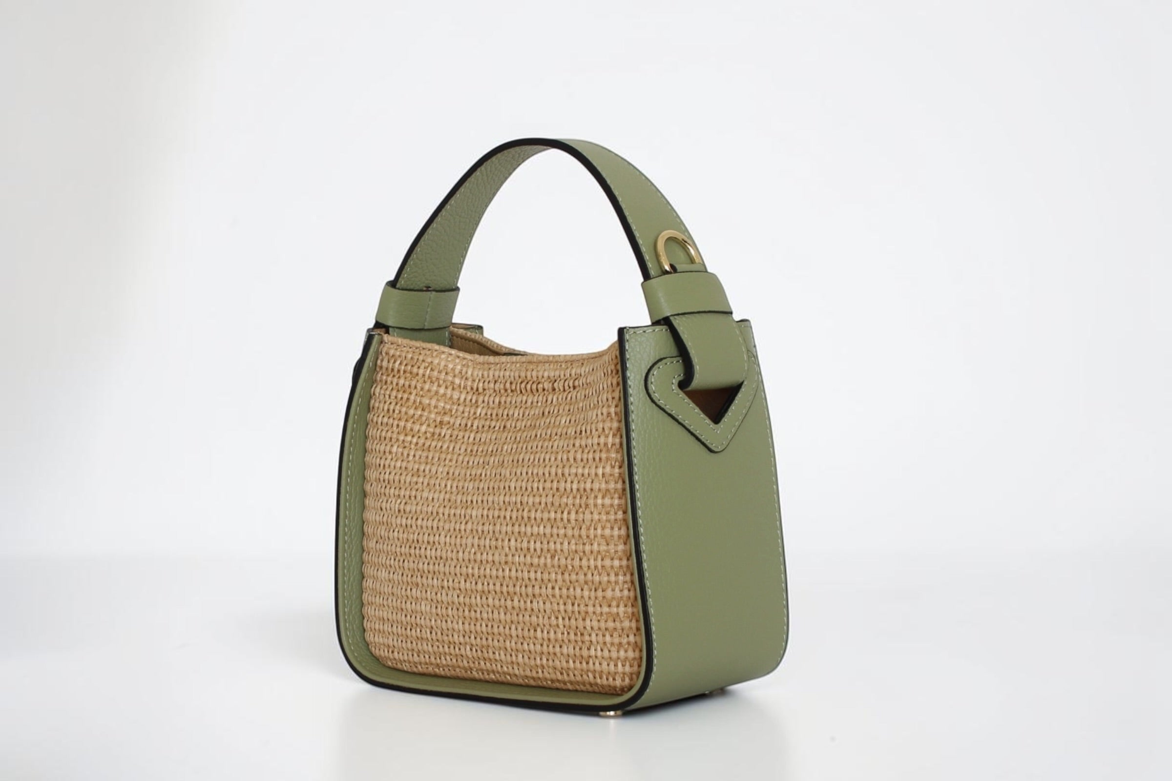 Affinée Élan Lemon handbag, three-quarter view showing the opposite side